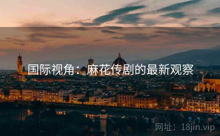 国际视角：麻花传剧的最新观察  第2张
