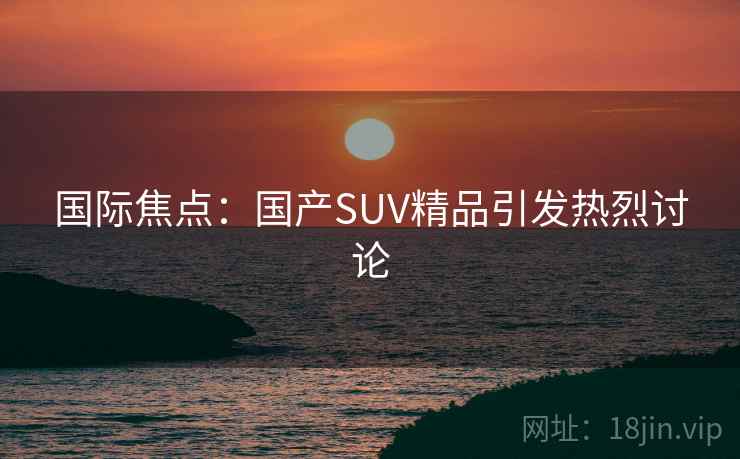 国际焦点:国产SUV精品引发热烈讨论 第2张 国际焦点:国产SUV精品引发热烈讨论 第2张