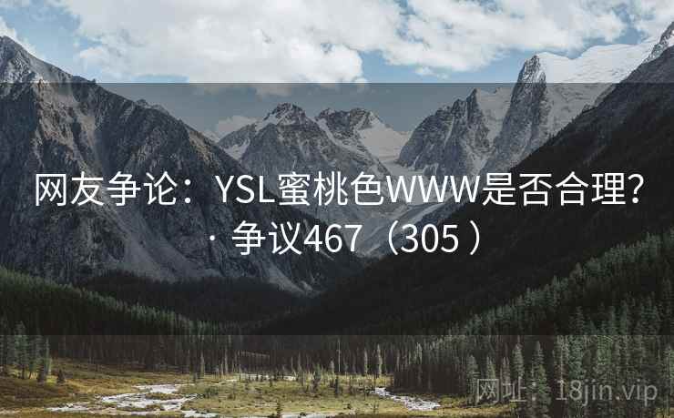 网友争论：YSL蜜桃色WWW是否合理？ · 争议467（305 ）